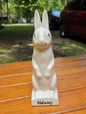 Rare Vintage Wabasso Rabbit Promotional Coin Bank - 1950s Canada